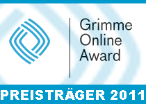 Grimme Online Award 2011 mit Grimme-Logo